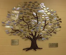 Giving tree wall display at Parkview Home